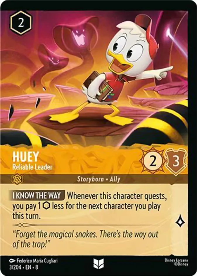Huey #3f Reign of Jafar Disney Lorcana card