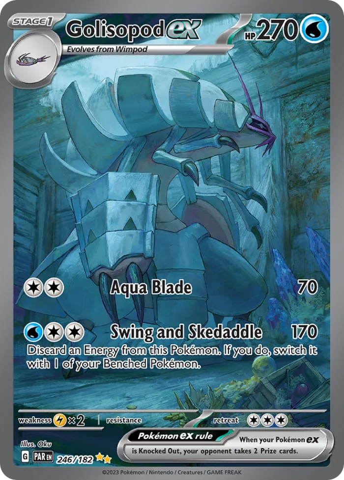 Golisopod ex #246 Paradox Rift Pokemon card