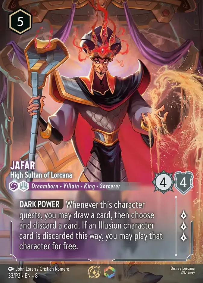 Jafar #33 Promo Set 2 Disney Lorcana card
