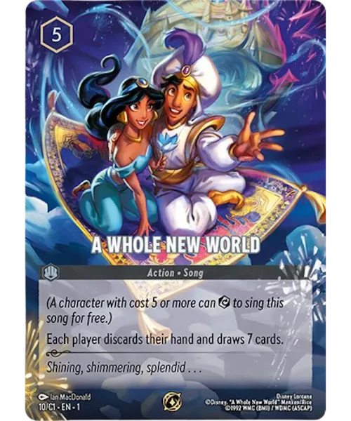A Whole New World #10 Challenge Promo Set 1 Disney Lorcana card
