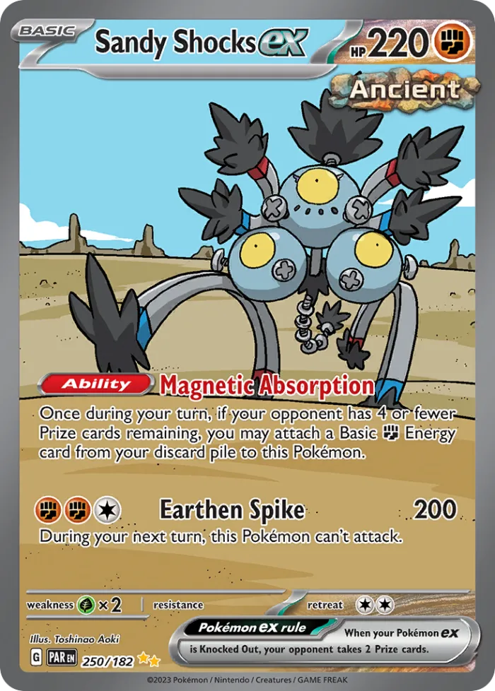 Sandy Shocks ex #250 Paradox Rift Pokemon card