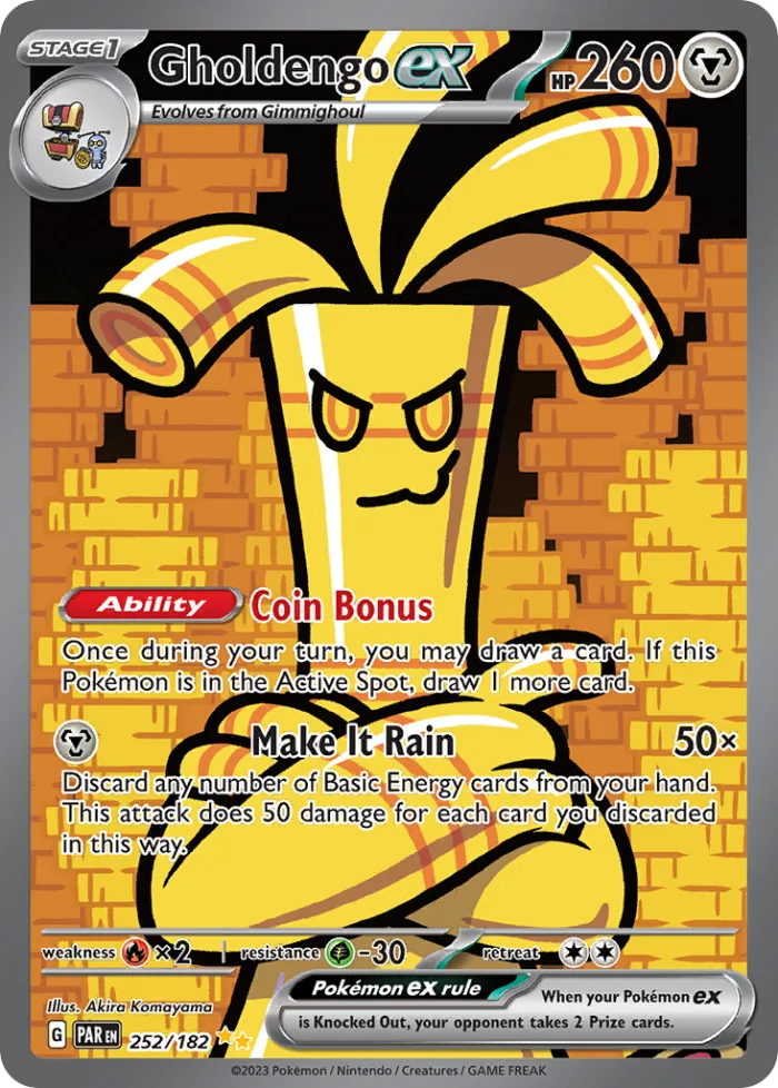 Gholdengo ex #252 Paradox Rift Pokemon card