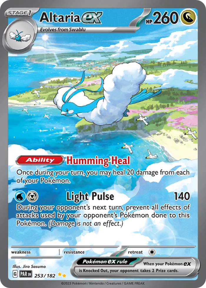 Altaria ex #253 Paradox Rift Pokemon card