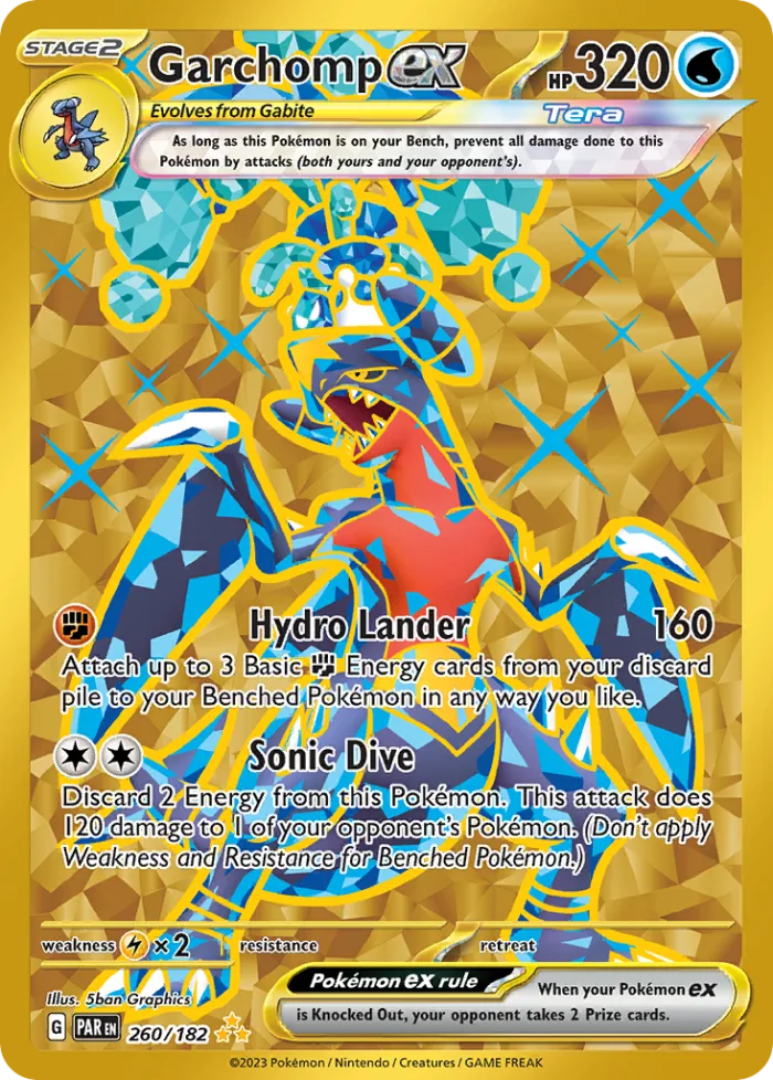 Garchomp ex #260 Paradox Rift Pokemon card