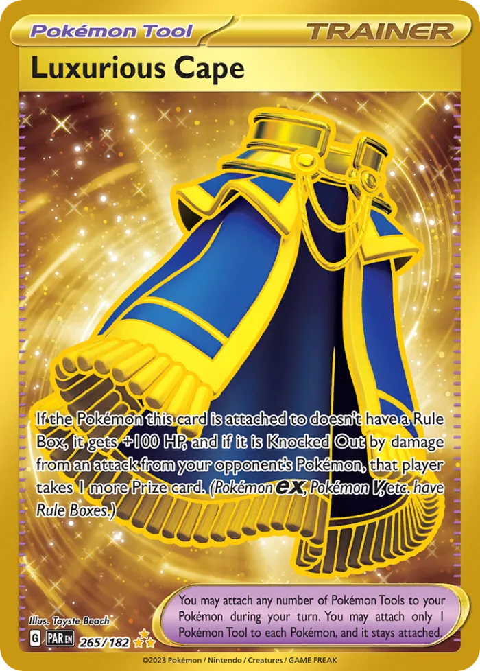 Luxurious Cape #265 Paradox Rift Pokemon card