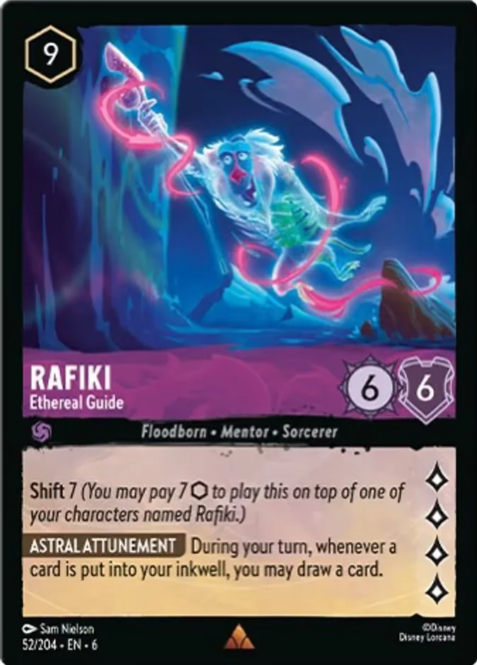 Rafiki #52 Azurite Sea Disney Lorcana card