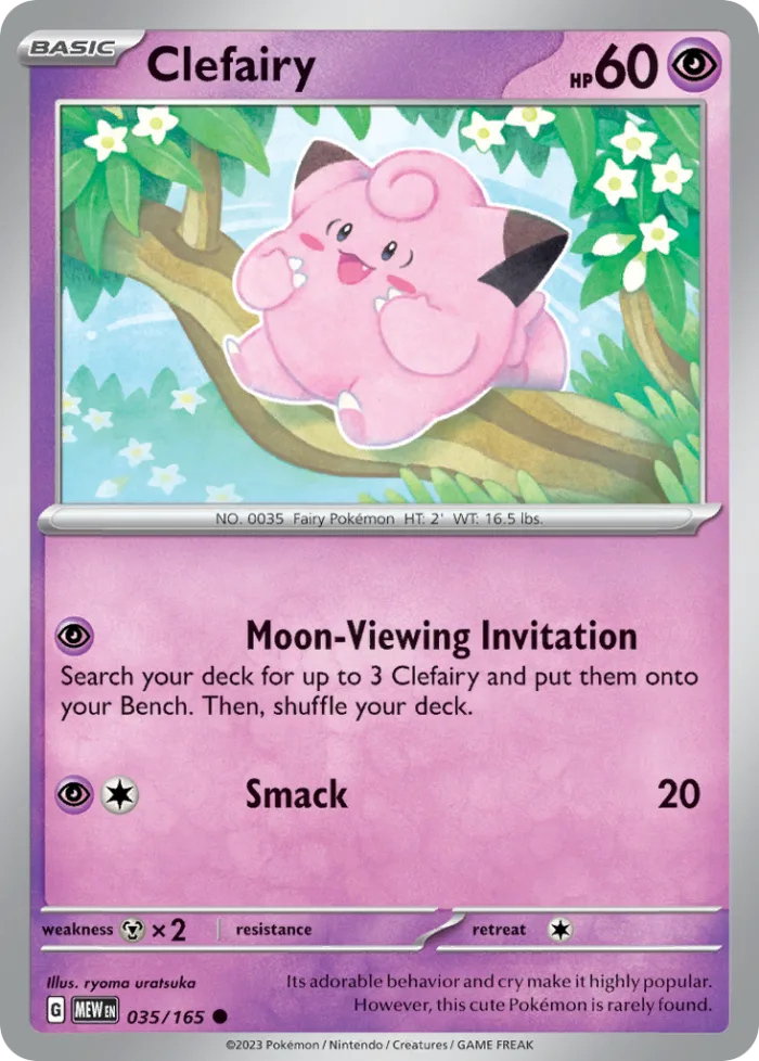 Clefairy #35 151 Pokemon card