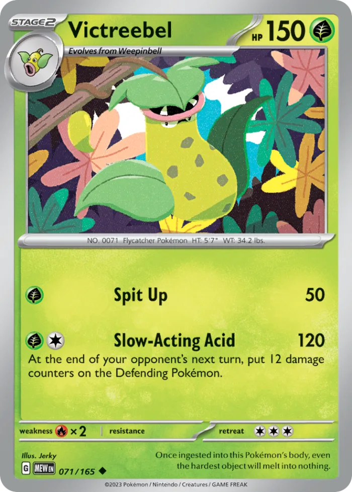 Victreebel #71 151 Pokemon card