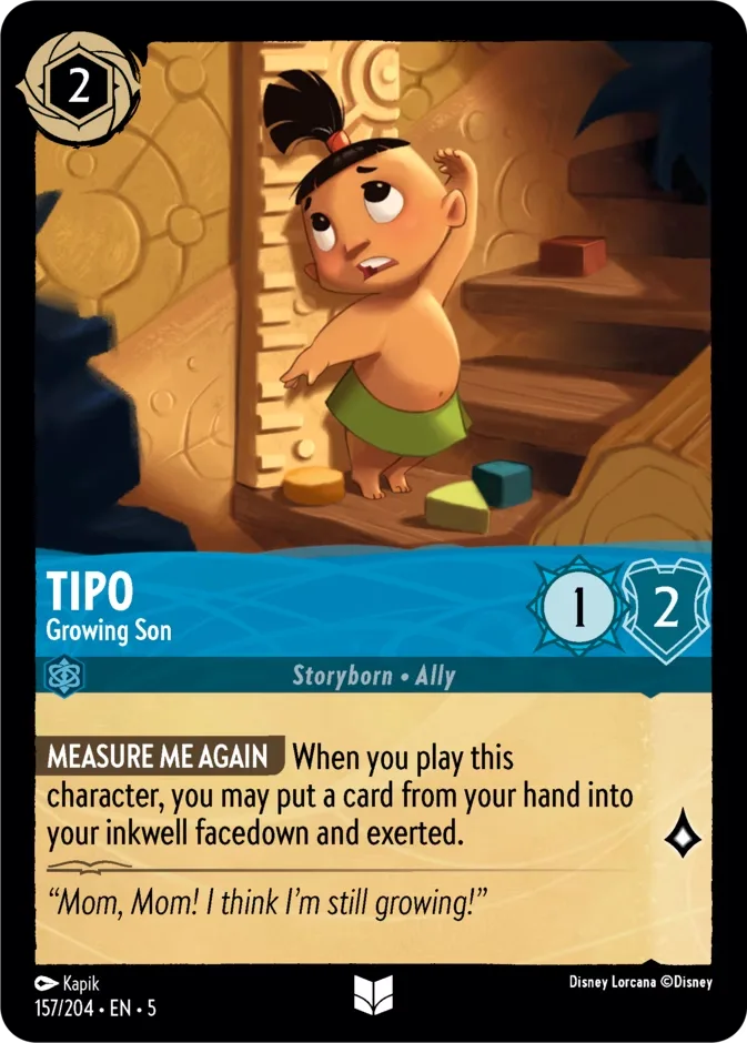Tipo #157 Shimmering Skies Disney Lorcana card