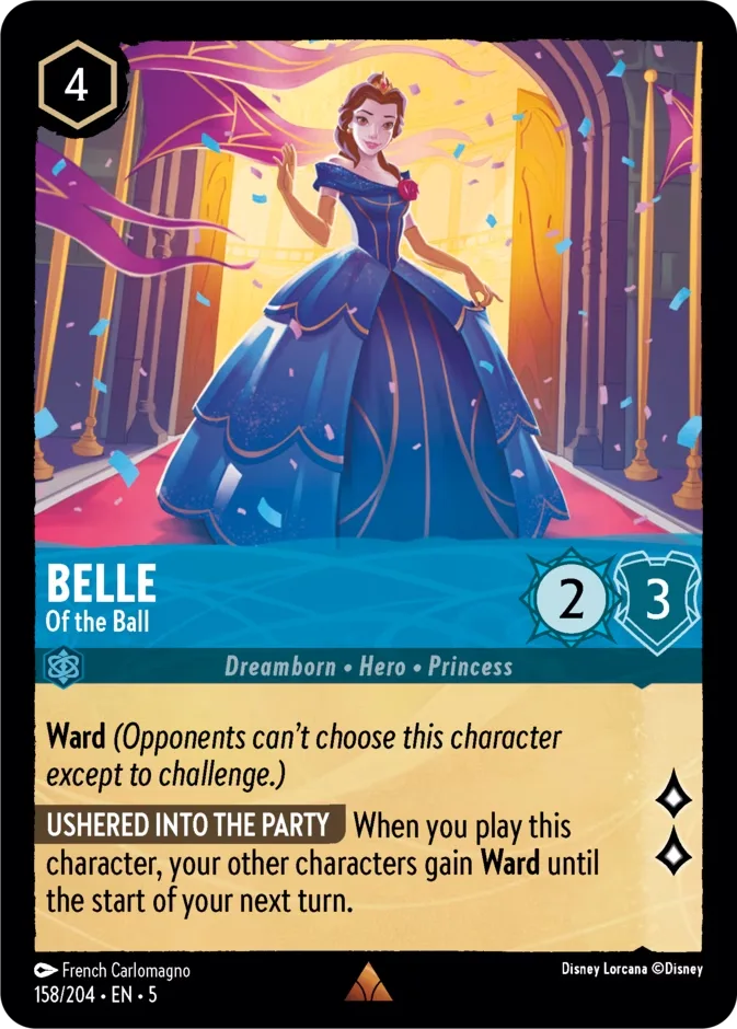 Belle #158 Shimmering Skies Disney Lorcana card