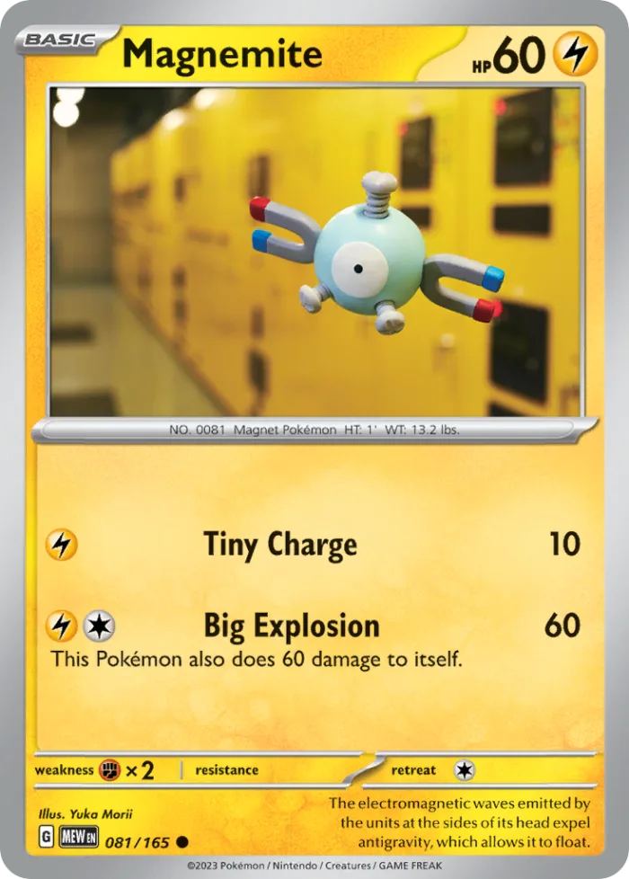 Magnemite #81 151 Pokemon card
