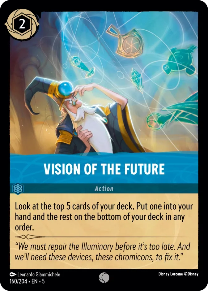 Vision of the Future #160 Shimmering Skies Disney Lorcana card