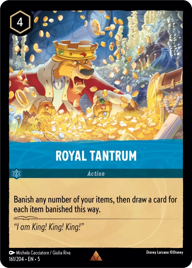Royal Tantrum #161 Shimmering Skies Disney Lorcana card