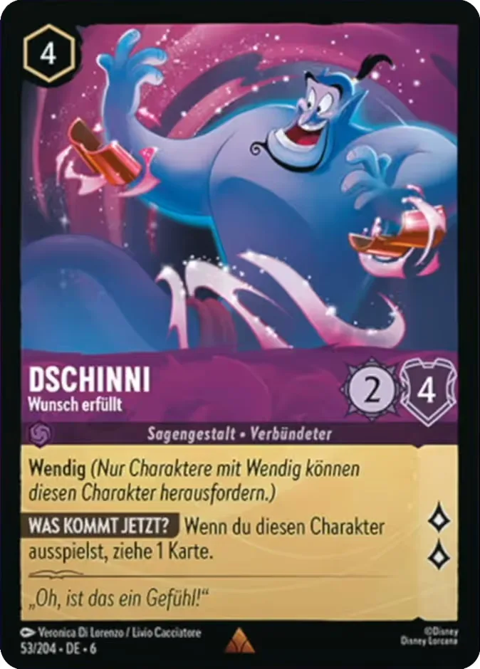 Genie #53 Azurite Sea Disney Lorcana card