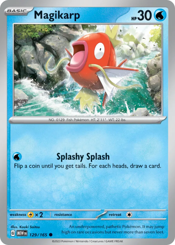 Magikarp #129 151 Pokemon card