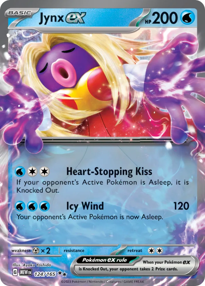 Jynx ex #124 151 Pokemon card