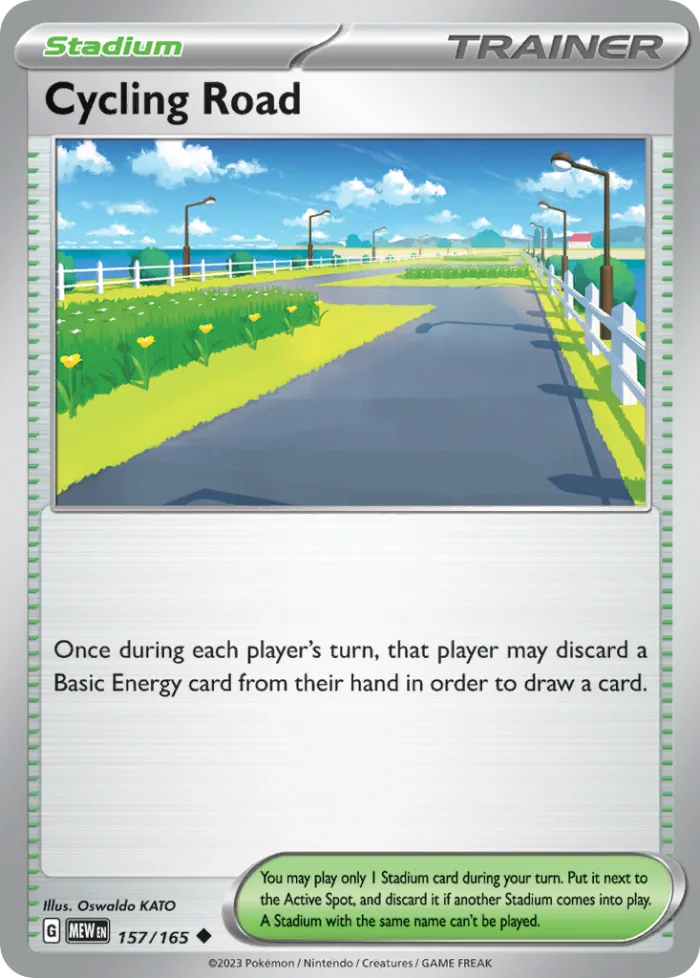 Cycling Road #157 151 Pokemon card