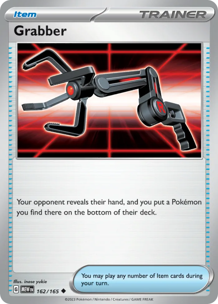 Grabber #162 151 Pokemon card