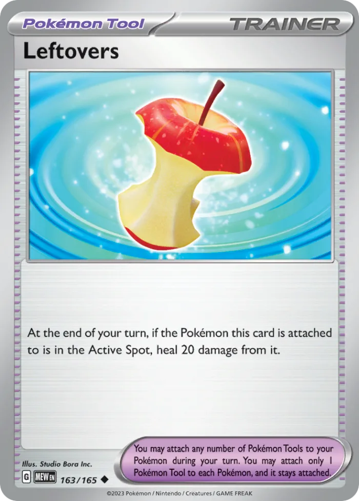 Leftovers #163 151 Pokemon card
