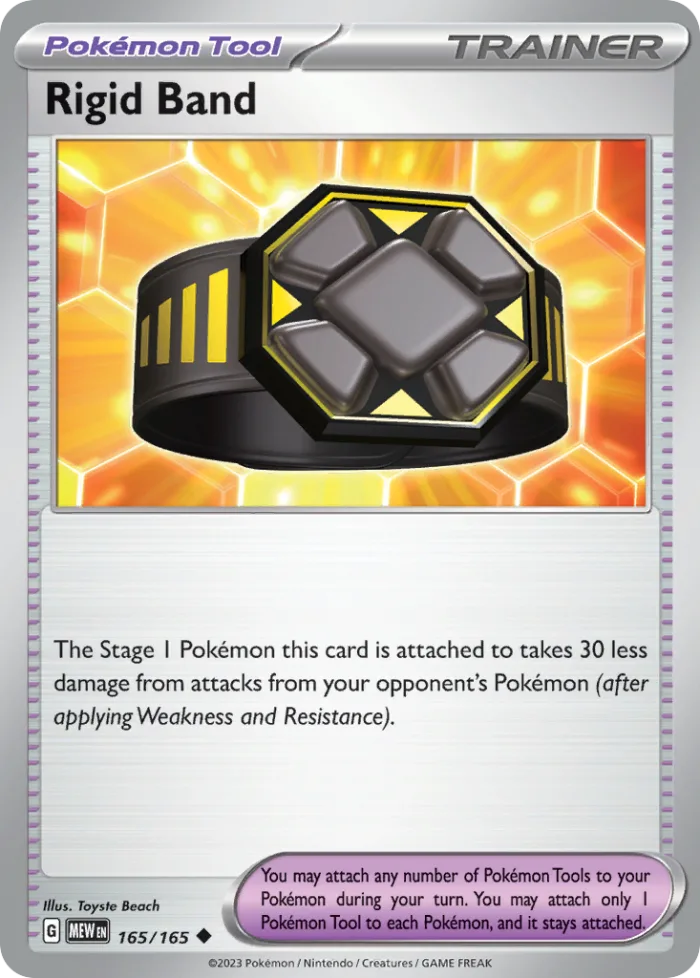 Rigid Band #165 151 Pokemon card