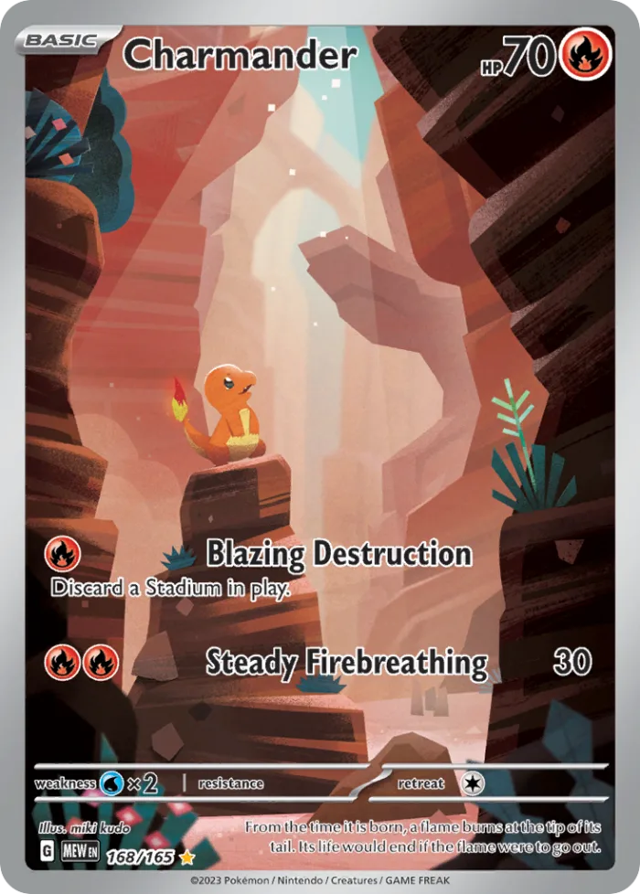 Charmander #168 151 Pokemon card