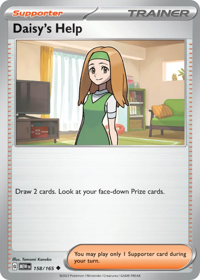 Daisy's Help #158 151 Pokemon card