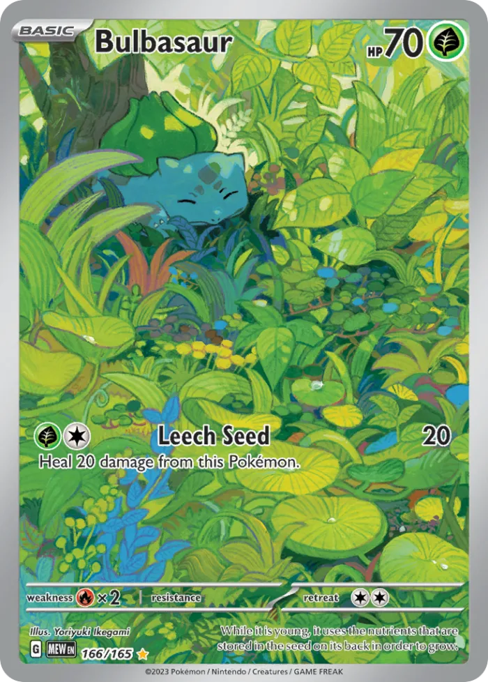 Bulbasaur #166 151 Pokemon card