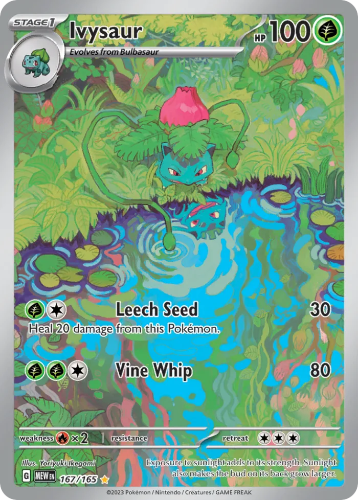 Ivysaur #167 151 Pokemon card