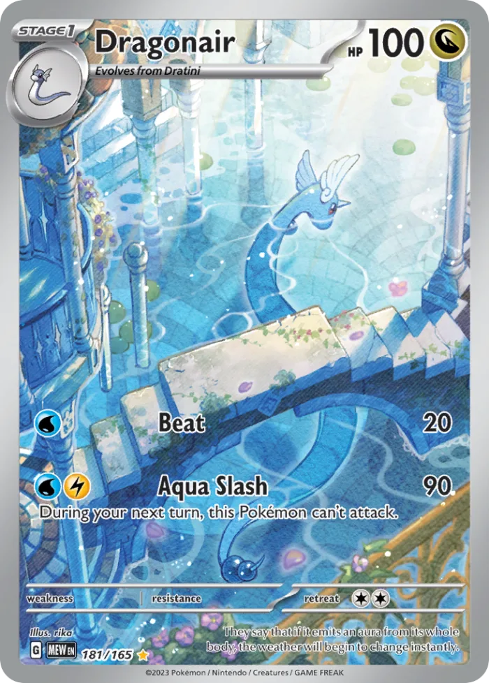 Dragonair #181 151 Pokemon card