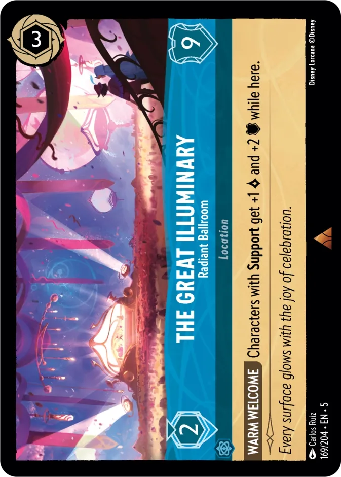The Great Illuminary #169 Shimmering Skies Disney Lorcana card