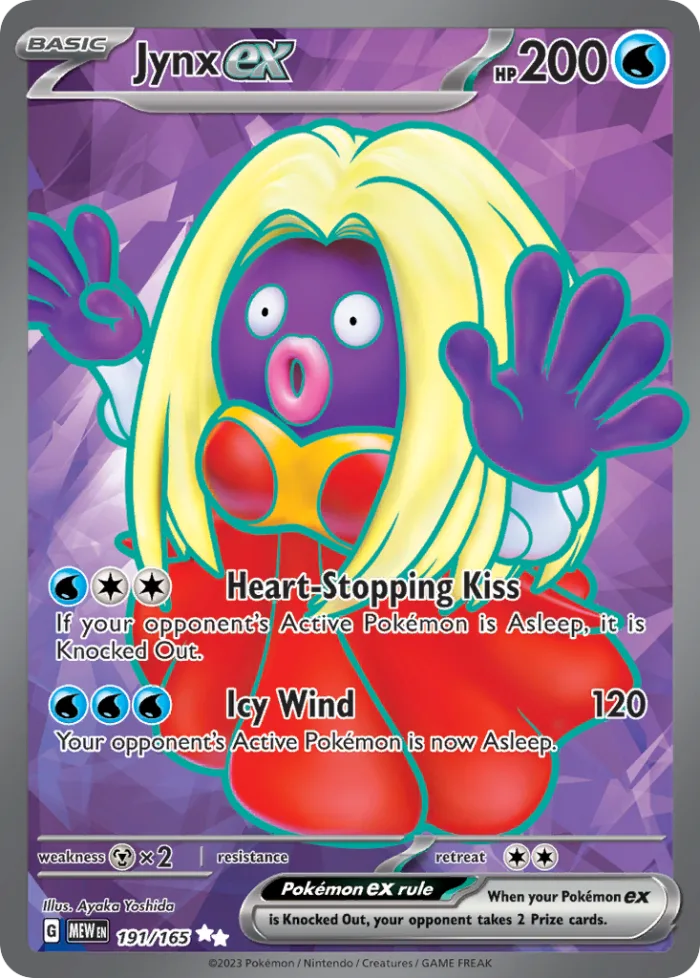 Jynx ex #191 151 Pokemon card