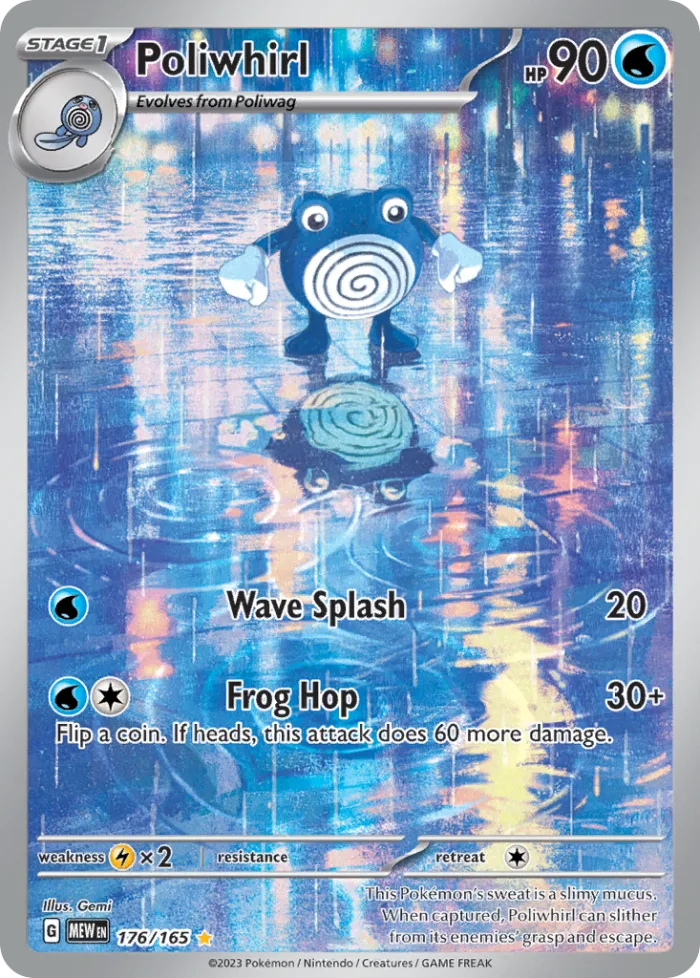 Poliwhirl #176 151 Pokemon card