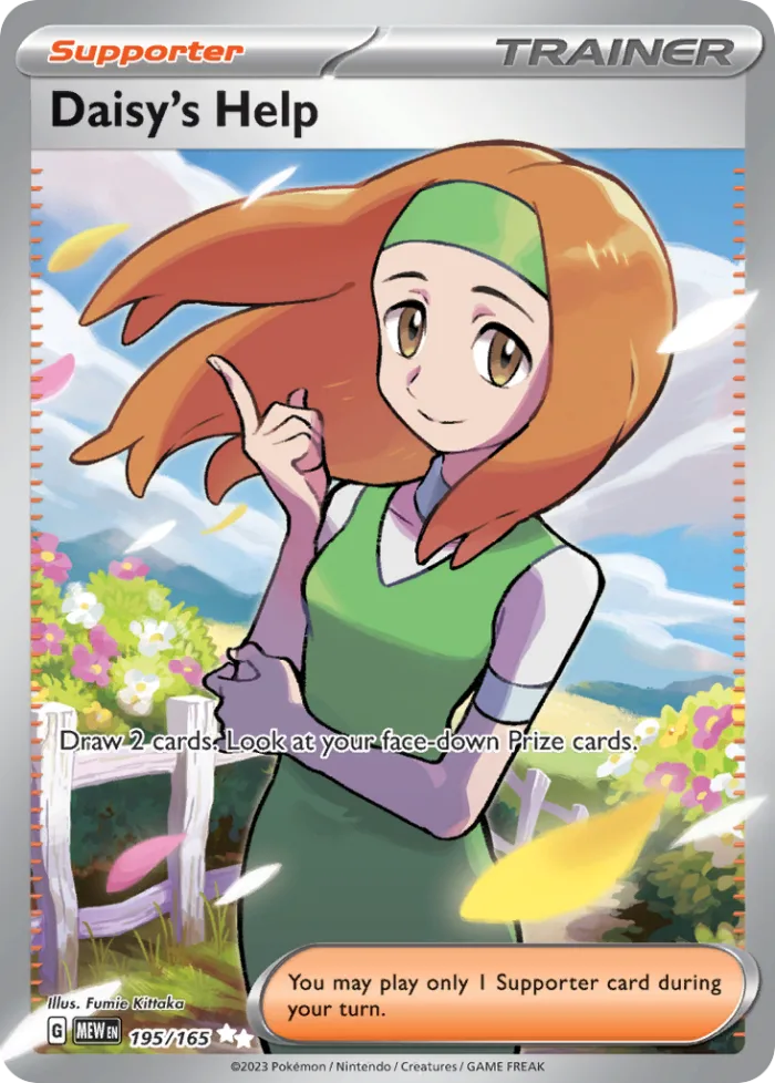 Daisy's Help #195 151 Pokemon card