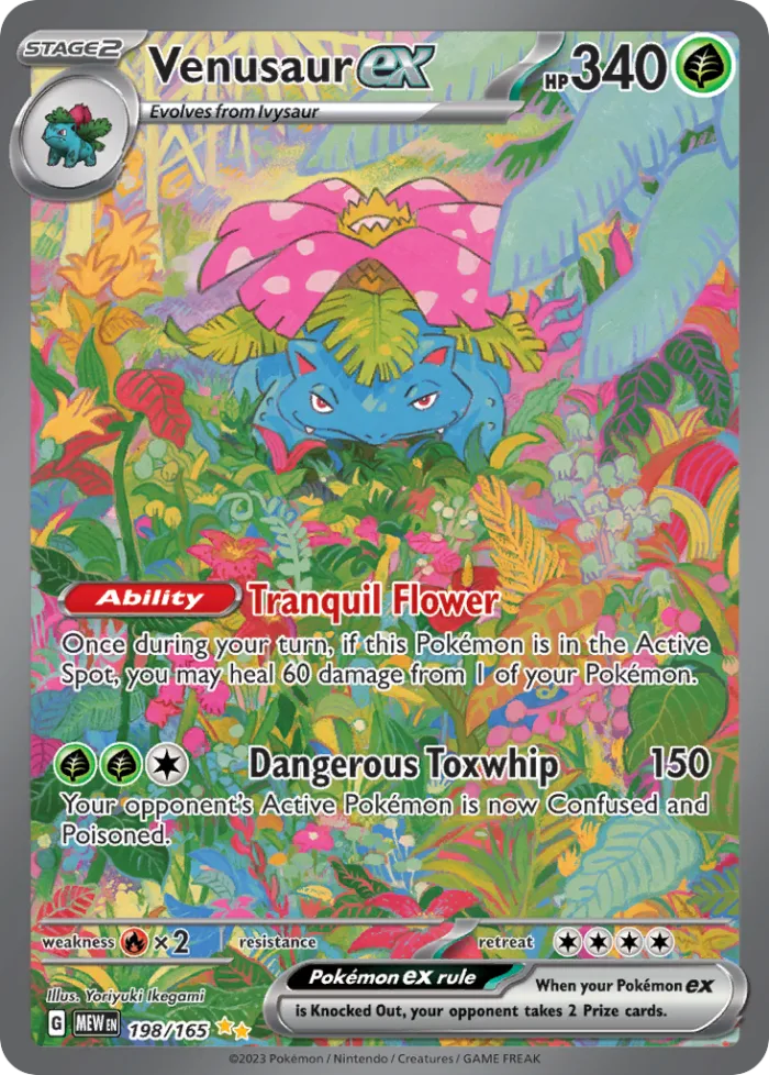 Venusaur ex #198 151 Pokemon card