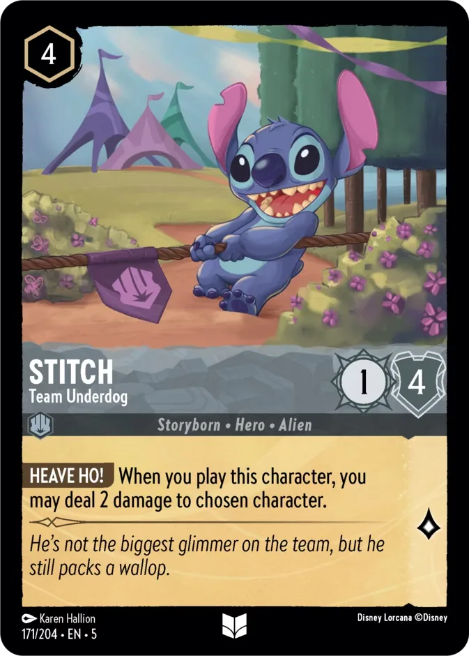 Stitch #171 Shimmering Skies Disney Lorcana card