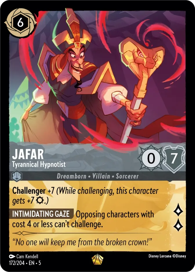 Jafar #172 Shimmering Skies Disney Lorcana card