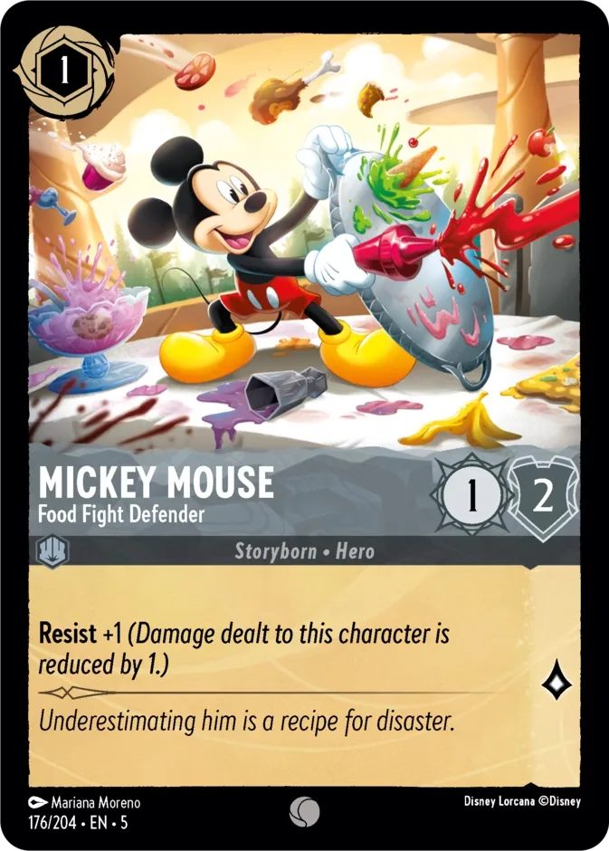 Mickey Mouse #176 Shimmering Skies Disney Lorcana card