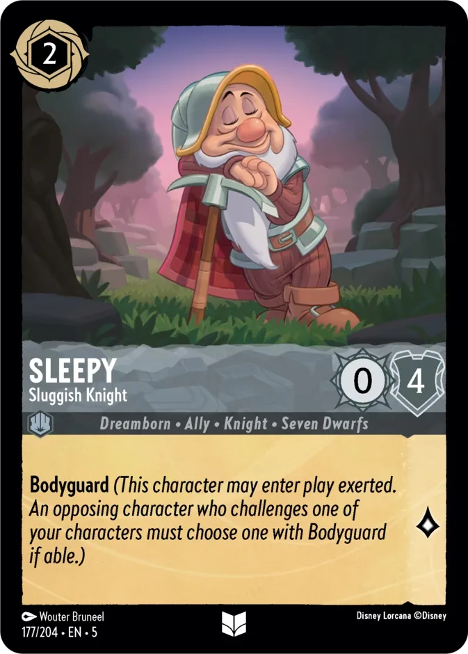 Sleepy #177 Shimmering Skies Disney Lorcana card