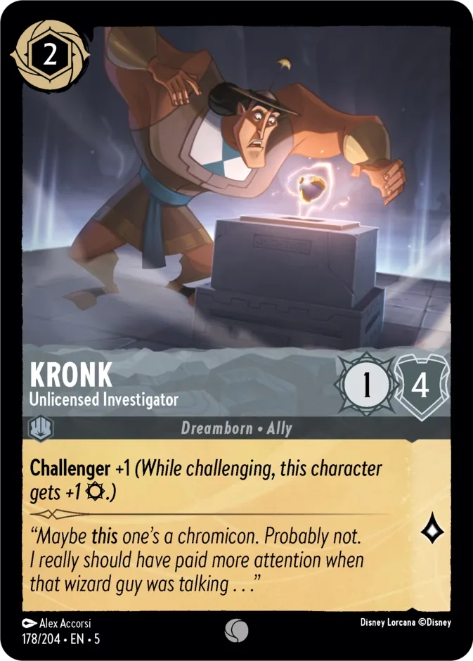 Kronk #178 Shimmering Skies Disney Lorcana card