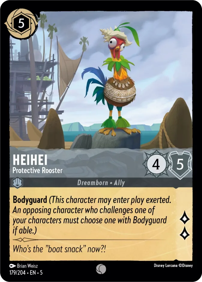 HeiHei #179 Shimmering Skies Disney Lorcana card