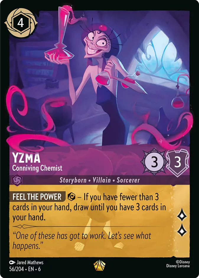 Yzma #56 Azurite Sea Disney Lorcana card
