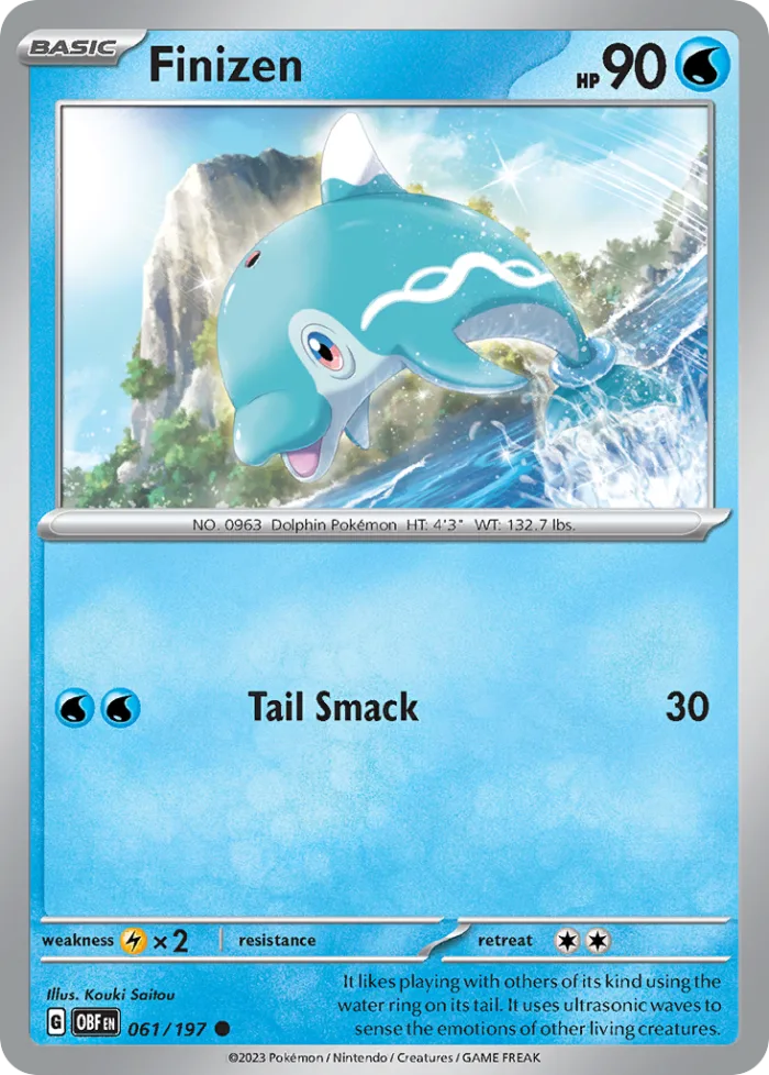 Finizen #61 Obsidian Flames Pokemon card