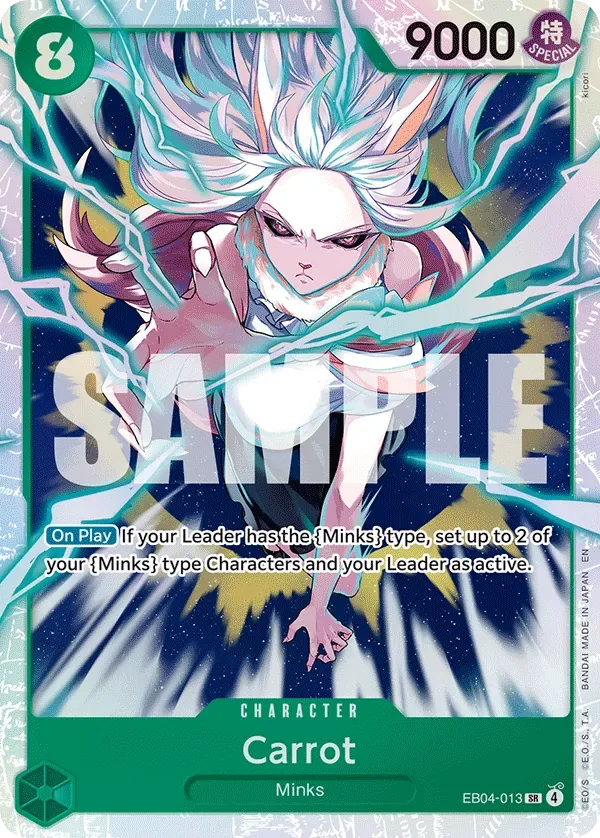 Carrot #EB04-013 The Azure Sea's Seven One Piece card