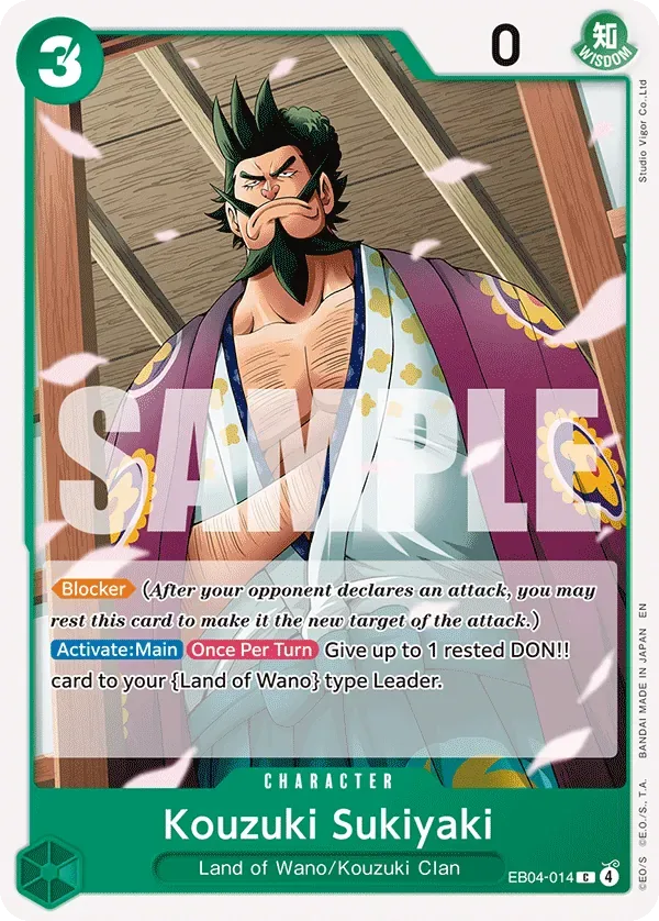 Kozuki Sukiyaki #EB04-014 The Azure Sea's Seven One Piece card