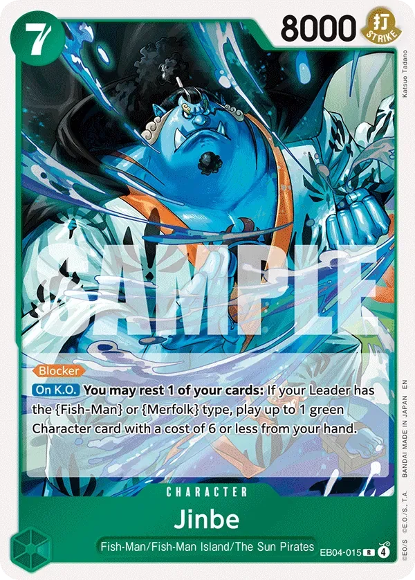 Jinbe #EB04-015 The Azure Sea's Seven One Piece card