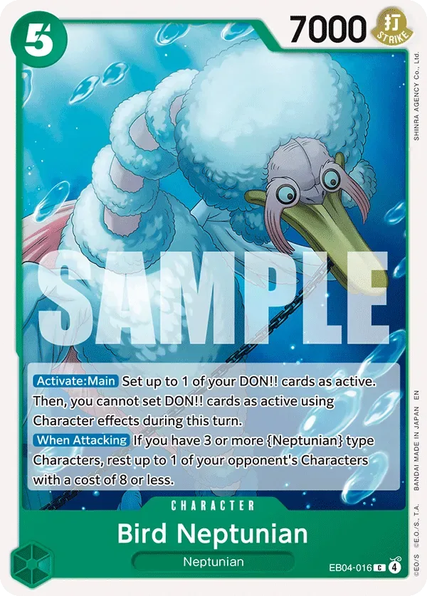 Bird Neptunian #EB04-016 The Azure Sea's Seven One Piece card