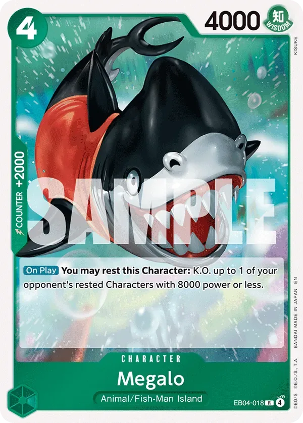Megalo #EB04-018 The Azure Sea's Seven One Piece card