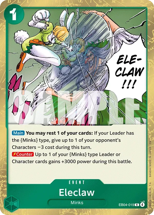 Eleclaw #EB04-019 The Azure Sea's Seven One Piece card