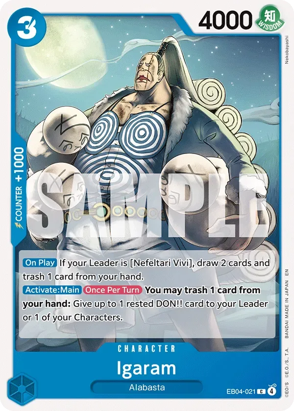 Igaram #EB04-021 The Azure Sea's Seven One Piece card