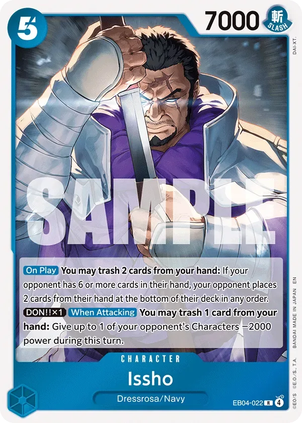 Issho #EB04-022 The Azure Sea's Seven One Piece card